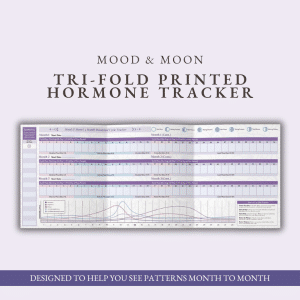 Mood & Moon - Tri-Fold Printed Hormone Tracker
