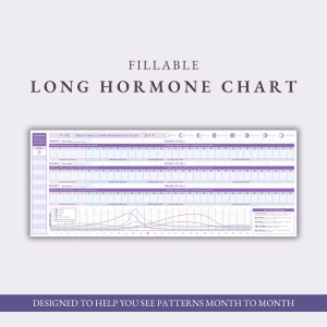 Mood & Moon - Long Hormone Tracker - Fillable